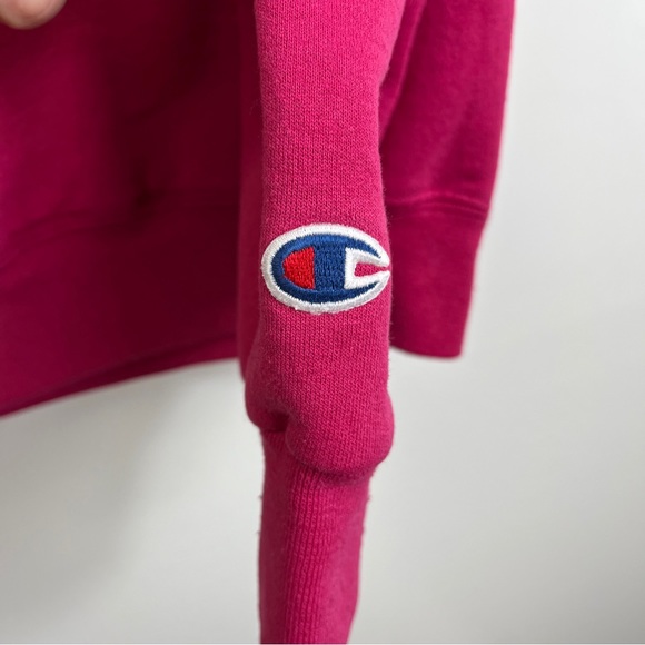 University Akron Zips Roo Pink Size Small Hoodie Sweatshirt Champion Brand - Picture 9 of 12